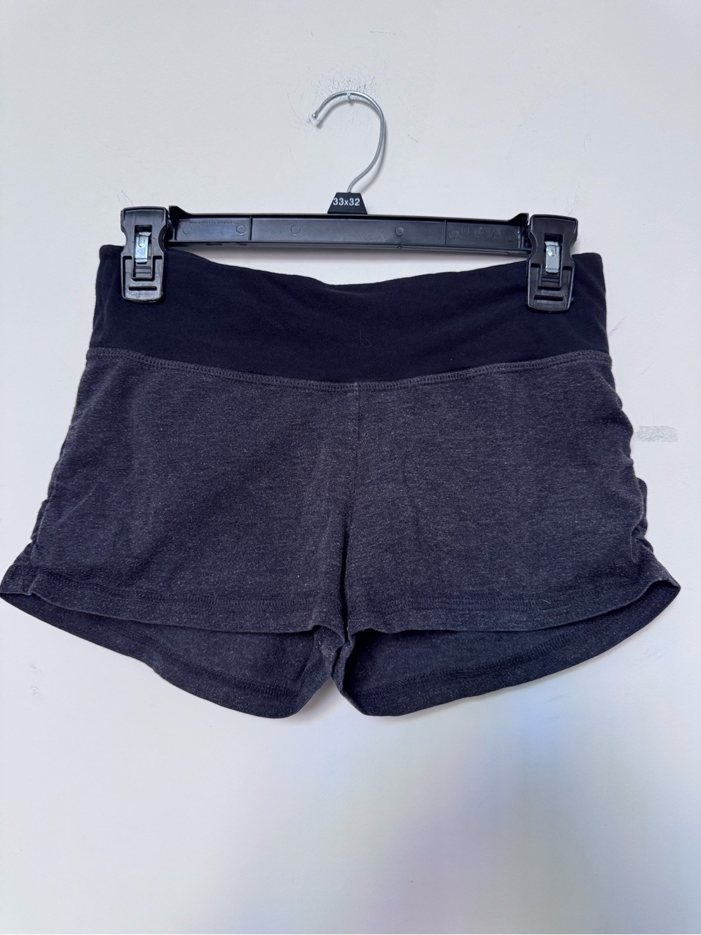 Wet Seal Grey Cotton Blend Yoga Shorts